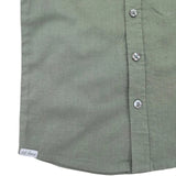 Baby Boys Olive Grandad Collar Half Sleeve Shirt