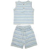 Baby Boys Sleeveless T Shirt With Shorts (2Pcs Set)