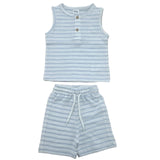 Baby Boys Sleeveless T Shirt With Shorts (2Pcs Set)