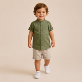 Baby Boys Light Sand Shorts