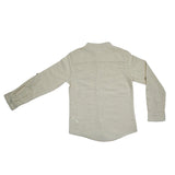 Kid Boys Grandad Collar Neck Full Sleeve Shirt