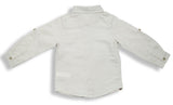 Baby Boys Collar Neck Roll Up Sleeve Shirt