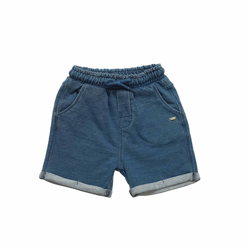 Baby Boys Knitted Denim Shorts