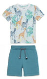 Baby Boys Graphic Printed T-shirt And Shorts(2pcs set)
