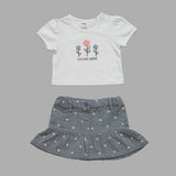 Baby Girls T-Shirt with Skirt (2pcs Set)