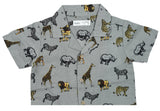 Baby Boys Collar Neck Half Sleeve Printed Shirt