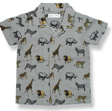 Baby Boys Collar Neck Half Sleeve Printed Shirt