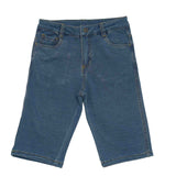 Kid Boys Knitted Denim Blue Bermuda