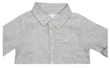 Baby Boys Collar Neck Roll Up Sleeve Shirt