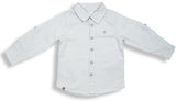 Baby Boys Collar Neck Roll Up Sleeve Shirt